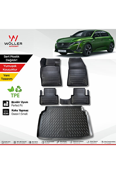 wöller Peugeot 308 Paspas Bagaj Havuzu Set 2022 Sonrası 3d Ultraflex Set