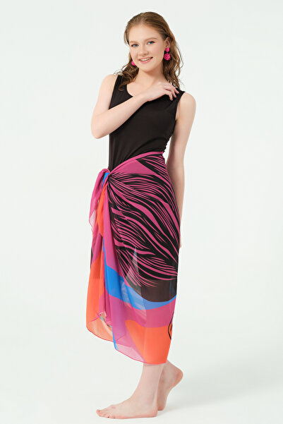 ALFASA Φούστα με ροζ σχέδιο Pareo