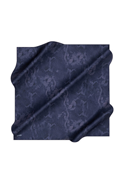 Aker Eșarfă din satin creponat de mătase cu model perie