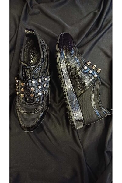 MİSS PARK MODA Taşlı Parlak Spor Ayakkabı