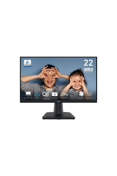 MSI PRO MP225V 21.5 1920x1080 100Hz 1ms HDMI VGA Adaptive Sync Led Monitör