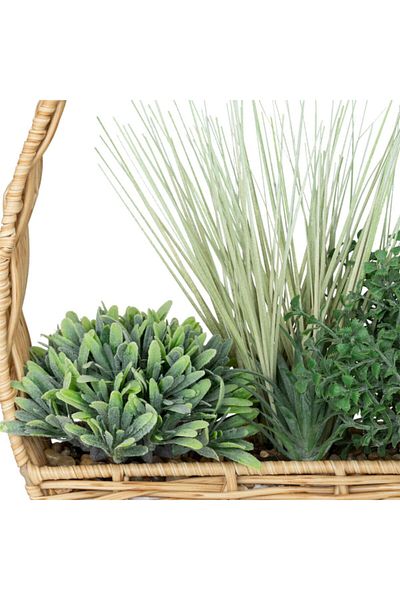 Atmosphera Easy Maintenance Realistic Looking Decorative Hanging Artificial Plant 40cm