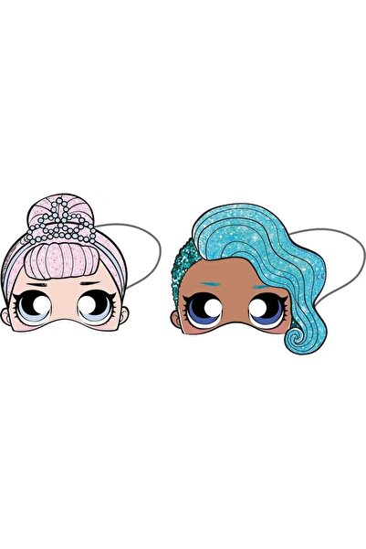 kidspartim Lol Bebek Karton Maske 6 lı