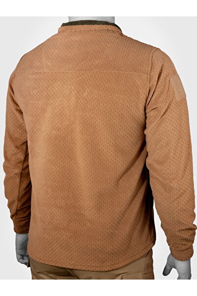 Mudeir Fisherman Collar Honeycomb Fleece Insulation Kayote Brown, Winter, Anti-Sweat, Operation Fleece