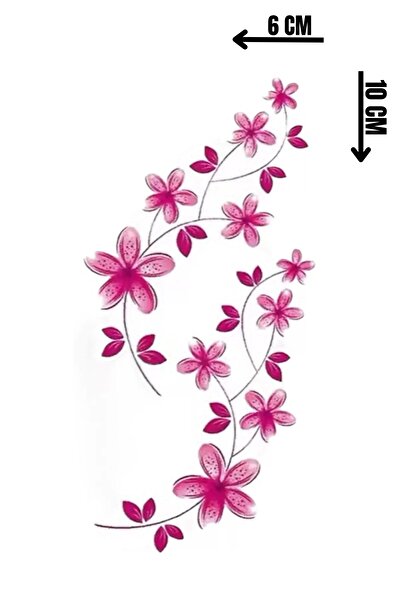 Barly Geçici Çiçek Figürlü Mini Dövme Tattoo