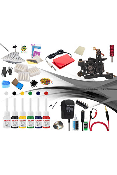 XLINETATTOO XL-7539 Tattoo Dövme Makinası Seti Profesyonel