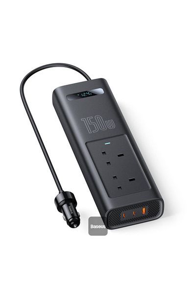 Baseus Power Inverter  150W (220V UK) Cluster Black