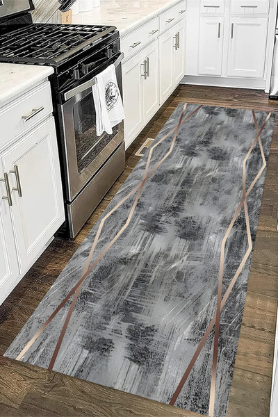 elyar Dijital Baskı Kaymaz Taban Yıkanabilir Kesme Koridor Mutfak Ve Oda Salo...