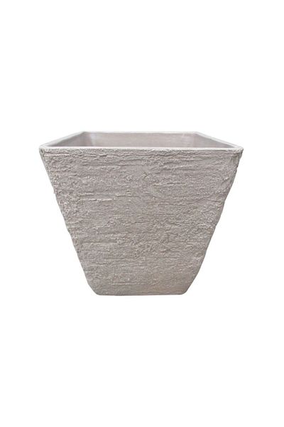 SERENE Sturdy Feet Base High Quality Sandy Stone Garden Planter 32.5 x 35cm