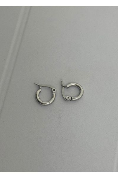 KİLİGİSTANBUL Minimal Steel Ring Earring