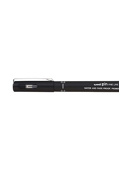 Uni 0.2mm Black Technical Drawing Pencil, Waterproof and Fade Resistant