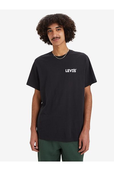 Levi's PÁNSKÉ ČERNÉ TRIČKO RELAXED FIT A2082-0196