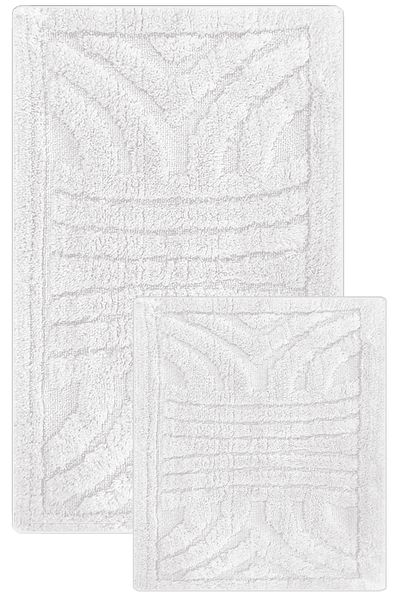 BARANO YUSSİ Fleur 2-pack Χαλάκι μπάνιου Ecru (Σετ 2)