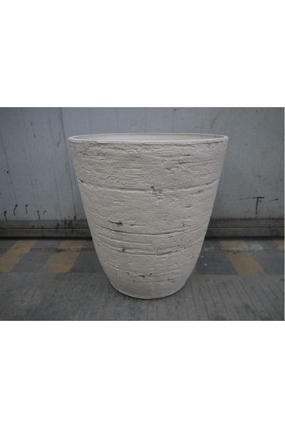 SERENE Buge Durable and Elegant Design Round Resin Planter Stone 50 x 52cm