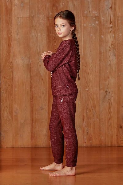 Nautica Girl's Snowflake Pattern Pajama Suit