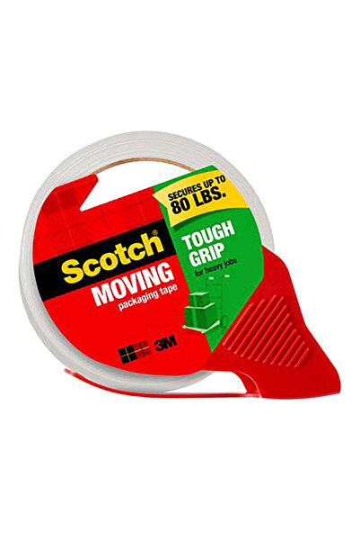 Scotch Tough Grip Moving Packaging Tape with Dispenser 48mm x 35m