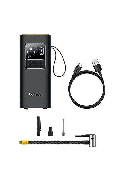 Baseus مجموعة نفخ الهواء اللاسلكية للسيارة SuperMini Pro Series باللون الأسود