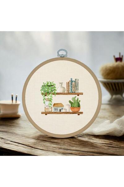 riyaz Kitaplık - Yuvarlak Pano Kasnak Çap:17cm