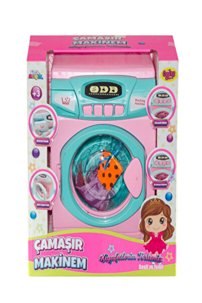 babydoor Toys 2608 Sesli Işıklı ve Pilli Büyük Çamaşır Makinası