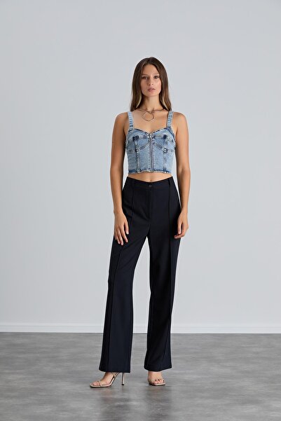 LİYACA Брюки Палаццо з високою талією