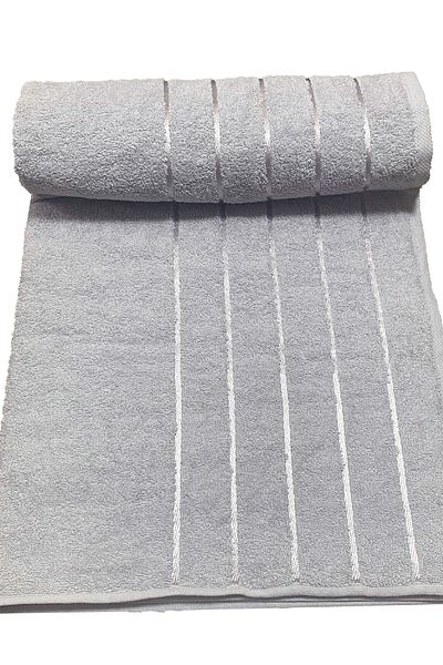 enti ev tekstili Large Bath Towel Cotton Gray Color