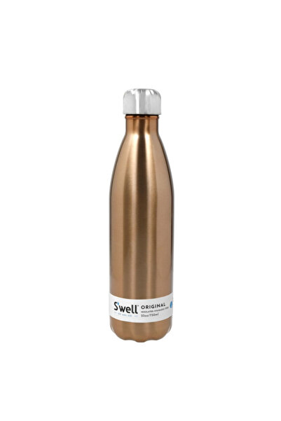 S-Well Leakproof Stainless Steel Vacuum Insulated Water Bottle Copper and Silver 750ml