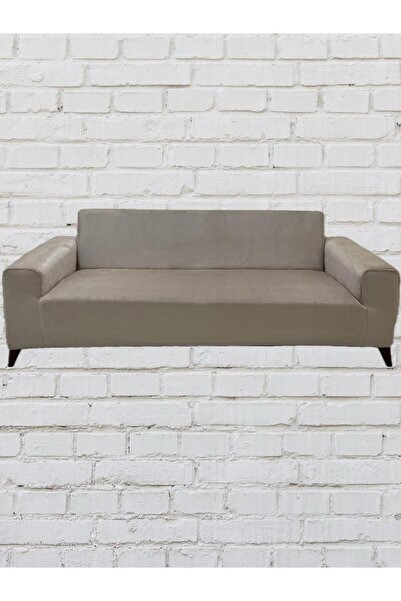 Sahaneev 3'Lü Koltuk İtalyan Süet Koltuk Örtüsü(VİZON)