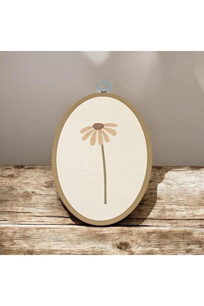 riyaz Papatya Boho - Elips Pano Kasnak Boyut: 15,50cm x 19cm