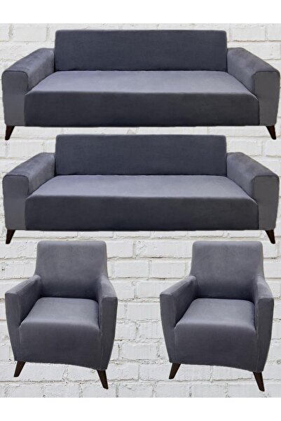 Sahaneev 3 3 1 1 Italyan Süet Koltuk Örtüsü(KOYUGRİ)