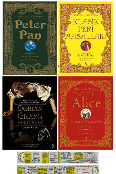 Everest Yayınları Peter Pan+Klasik Peri Masalları+Dorian Grayin Portresi+Alic...