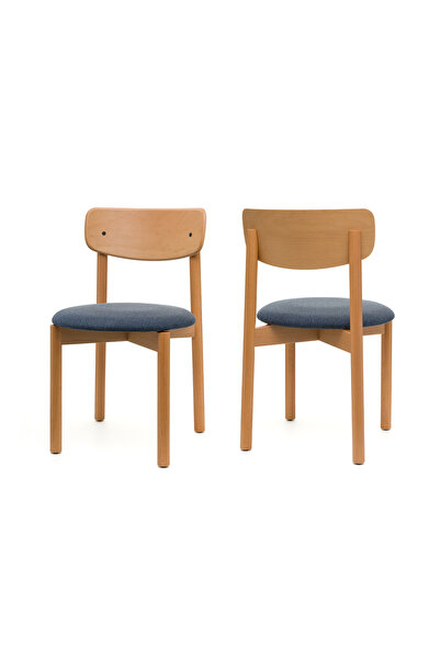 Tunçay Sandalye Keynote Natural Ahşap 2'li Demonte Kolay Kurulumlu Ahşap Sandalye – Ergonomik Yapı, Modern Tasarım
