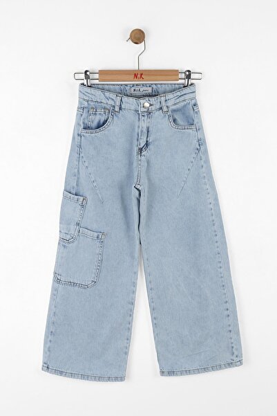 NK Pantaloni din denim pentru copii albastru 8-14 ani