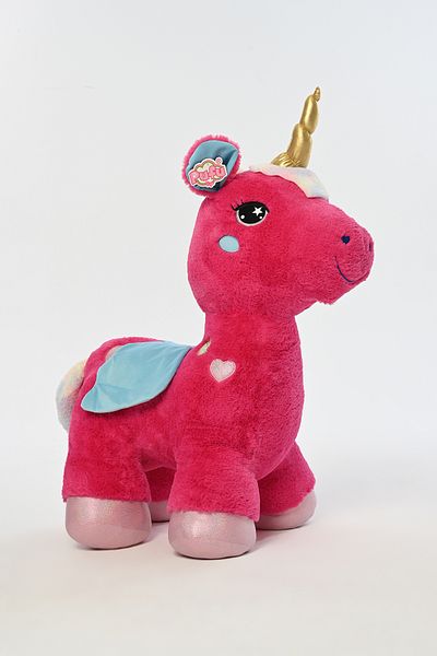 Pufu Toys Plush Filled Horned and Winged Giant Unicorn Pillow Playmate 100 cm