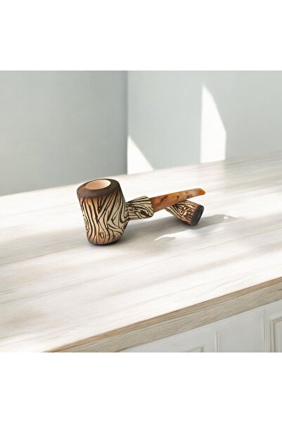 Altınışık Lületaşı Doğanın Ruhuyla - Ahşap İzleri Lületaşı Pipo