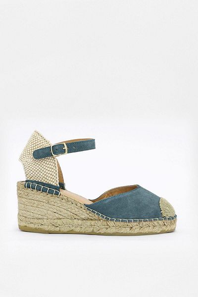NILUFARR Alpha Green Genuine Suede Leather Women's Heeled Sandals