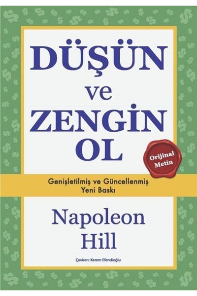 Saga Yayınları Düşün ve Zengin Ol