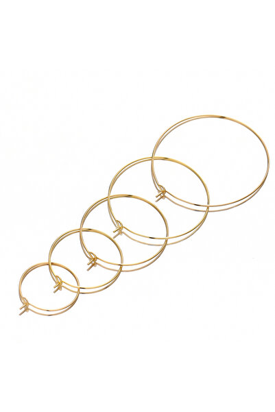 Semitree 20 مم لون ذهبي 2 20 قطعة من الفولاذ المقاوم للصدأ 20 مم 30 مم لون ذه...