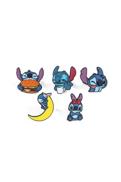 Choice XZ3141 5 قطع بروش إبداعي على شكل ليلو وستيتش على شكل قمر لطيف دبوس مطل...