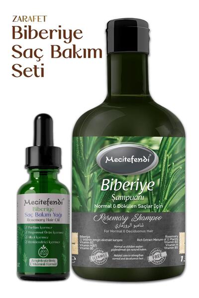 Mecitefendi Biberiye Saç Bakım Seti Zarafet - Biberiye Şampuan 400 ml Biberiye Serumu 50 ml