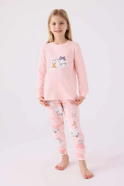 Rolypoly Girl's Pajamas Set 2/8 Rolly Pink Rp3461-2