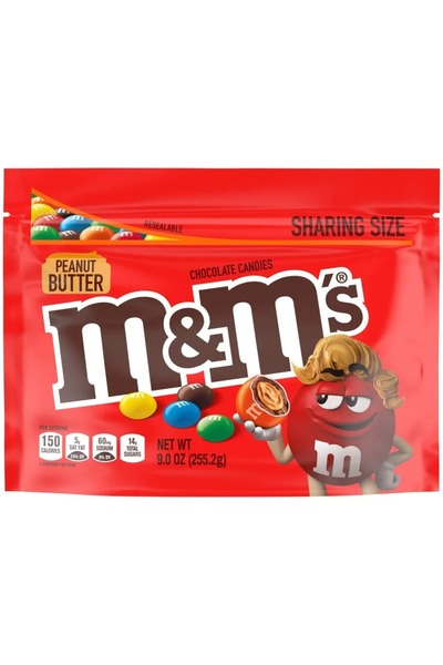 M&M's Peanut Butter Chocolate Candy Sharing Size 9.0 Oz 255.2 gr
