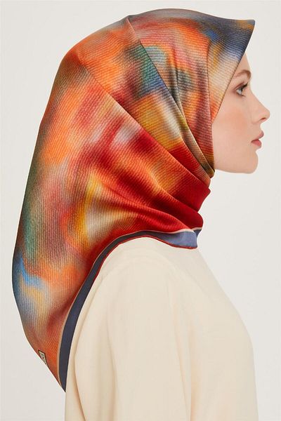 Armine Φουλάρι Twill Pure Silk 9233d 80