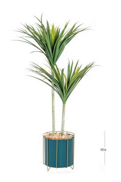 co arma Artificial Cactus Tree Simulation of Natural Cactus with Two Symmetrical Branches 130cm