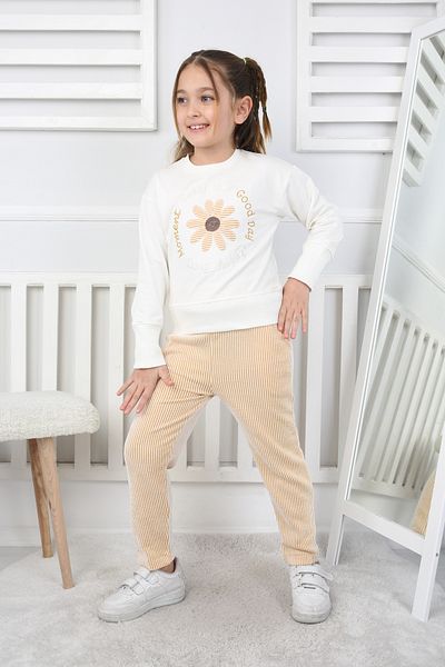 e-çocuk Σετ κοριτσίστικο με στάμπα Daisy 200770