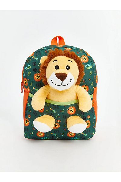 LC Waikiki LCW ACCESSORIES Σχολική τσάντα για αγόρια με πράσινα παιχνίδια