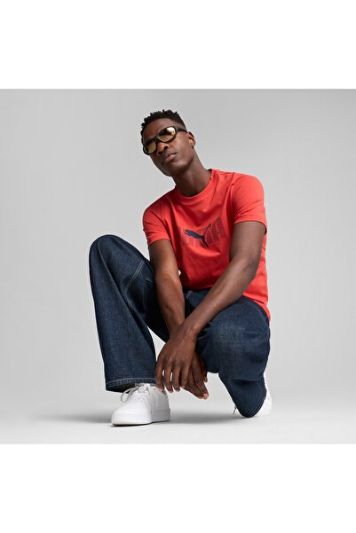Puma T-shirt Puma Ess Logo Lab Tee, Red, Men