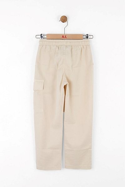 nk kids 68314 Motif Pattern in Cream Color Trousers 8/14 Style