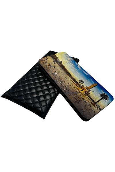 Kenpool 2025 Izmir Clock Tower Travel Mini Mobile Bag Pocket Camping Picnic Play Leisure Wood Backgammon Set