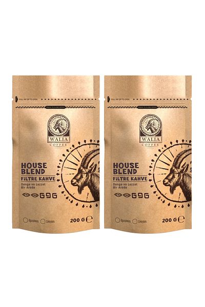 WALIA COFFEE ETHIOPIA 2 Pieces Espresso House Blend 200 g Advantage Pack