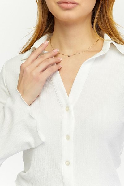 Neslice in İstanbul Women's Long Sleeve Crop Shirt